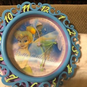 Tinker bell holographic wall clock